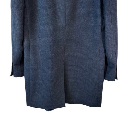 HART SCHAFFNER MARX Men's Wool Blend Coat Jacket Blue Size 40R with Flaw - Picture 6 of 10